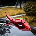 thumbnail image 4 of Car Roof Devil Horns Decoration Carbon Fiber Style Exterior Car Roof Sticker With Airflow Guide, 4 of 6