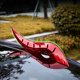 thumbnail image 4 of Car Roof Devil Horns Decoration Carbon Fiber Style Exterior Car Roof Sticker With Airflow Guide, 4 of 6