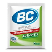 BC Headache Powder Arthritis Pain Relief, 6 Ea, 6 Pack
