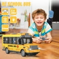 thumbnail image 4 of RC School Bus Toy, 1/30 Remote Control Car Vehicles, 4 Channel City Classic Bus Toy Electronic Vehicles Opening Door for Toddlers with Lights, Gifts for Kids Boys Girls Age 3-12, 4 of 7
