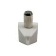 thumbnail image 2 of Rok Hardware 20-Pack Plastic Shelf Support with 5mm Diameter Steel Pin, White, 2 of 9