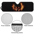 thumbnail image 6 of Uorisanigo Windshield Sun Shade for Jeep Wrangler JL 2/4 Door, Fire Wolf Print Front Window Sunshade for 2024 2025 Jeep Wrangler 4XE, Windshield Sun Visor Blocks for UV and Heat, 1pc, 6 of 7