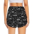 thumbnail image 3 of Picia Travel The World Pattern Women's 2 in 1 Athletic Running Shorts High Waisted Workout Casual Gym Sweat Shorts with Comfy Liner Zipper Pockets-Large, 3 of 9