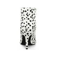 thumbnail image 2 of BLISSFUL STEP Women's Polka Dots Stiletto Heel Ankle Boots White 7.5, 2 of 7