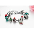 thumbnail image 3 of Pulsera navideña para mujer Santa Claus Jingle Bell Stocking Bow Dangle Bracelet Christmas Tree Snowflake JAMW Sencillez, 3 of 4