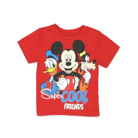 Mickey Mouse Clubhouse Shirt - Mickey Mouse Clubhouse Boys Short Sleeve Tee (Baby/Toddler) 7YG4352