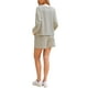 thumbnail image 3 of Conjuntos de pantalones de mujer INSPIRE CHIC, conjuntos de lounge a rayas, de manga larga, cortos, atuendos casuales, M blanco, 3 of 6