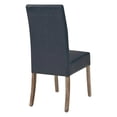 thumbnail image 2 of Valencia Bonded Leather Chair Drift Wood Legs, Vintage Blue, 2 of 5