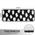 thumbnail image 5 of Kitchen Rugs Sets Of 2,Black Halloween White Ghosts Anti Fatigue Kitchen Mat Rugs Non Slip Washable,Decorative Kitchen Floor Mats for Kitchen,Sink,Laundry,17"x47"+17"x47", 5 of 5