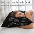 thumbnail image 5 of Black Dandelion Throw Pillow Covers, Spring Modern Minimalist Country Flower Soft Breathable Pillow Cases with Invisible Zipper, Queen Size Pillowcases for Couch Bed Sofa Chair 20x30 Inches, 5 of 9