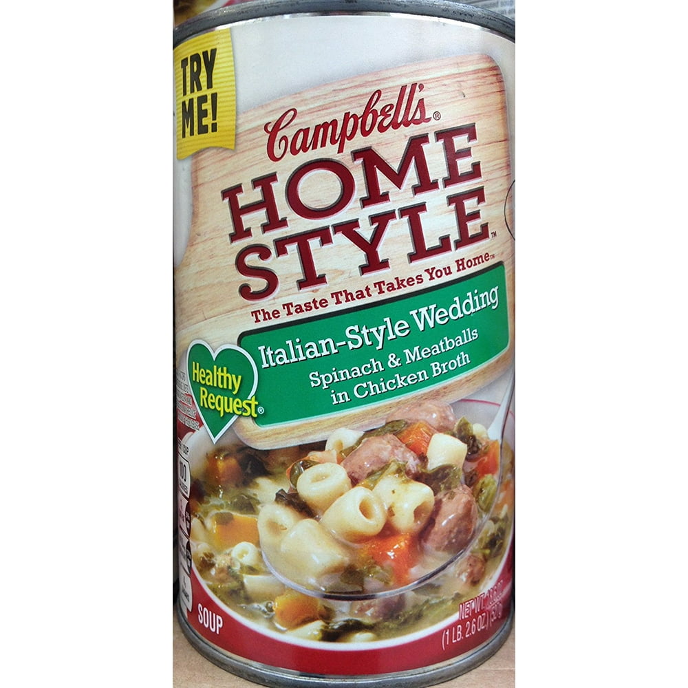 Campbell's Homestyle Healthy Request ItalianStyle Wedding Spinach & Meatballs in Chicken Broth