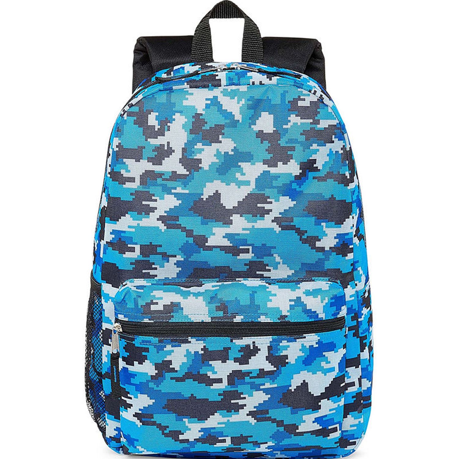 blue digital camo backpack