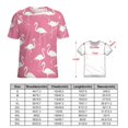 thumbnail image 2 of Flamingo Pattern Women's T-Shirt Short Sleeve T Shirts Tops Tee Ladies Loose T, 2 of 6