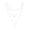 Silver, variant on Initial Layered Necklaces for Women, 14K-Gold-Plated Coin Letter Necklace Bar Stacking Layer Necklace Multi Bar Layering Y-Necklaces Jewelry for Women