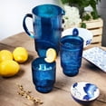 thumbnail image 3 of Blue Acrylic Ribbed Pitcher 1.9L, 3 of 4