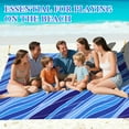 thumbnail image 2 of TERRALYX Beach Blanket Waterproof Sandproof 79" x 82"Beach Mat for 4-7 Adults with 4 Pocket and Stakes Sand Blanket Large Picnic Mat for Travel Camping, 2 of 6