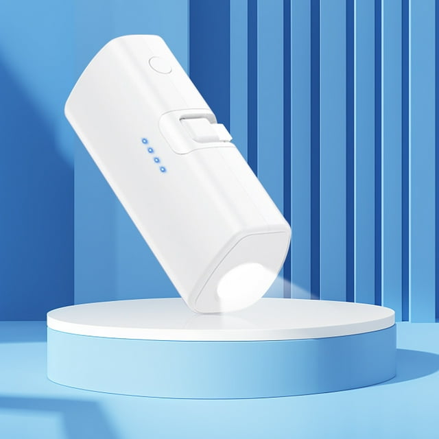 Portable Flashlight And Charger For Type-C Phones, Fast Charging 3000mAh Foot Volume Small Portable Charger Power Bank