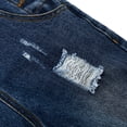 thumbnail image 6 of Kidscool Space Baby & Little Girls Big Pleated Bib Pocket Sidekick Ripped Fashion Denim Overalls,Blue,3-4 Years, 6 of 8