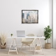 thumbnail image 2 of Stupell Industries Layered Pastel Cityscape Buildings City Skyline Architecture Graphic Art Luster Gray Floating Framed Canvas Print Wall Art, Design by Marcus Prime, 2 of 6