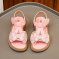 thumbnail image 6 of EnJoCho Cute Kids Girls Sandals Open Toe Ankle Strap Dress Shoes Wedding Party for Toddler Baby Diamond Decorative Bowknot Princess Shoes Summer Casual Party Shoes, 6 of 8