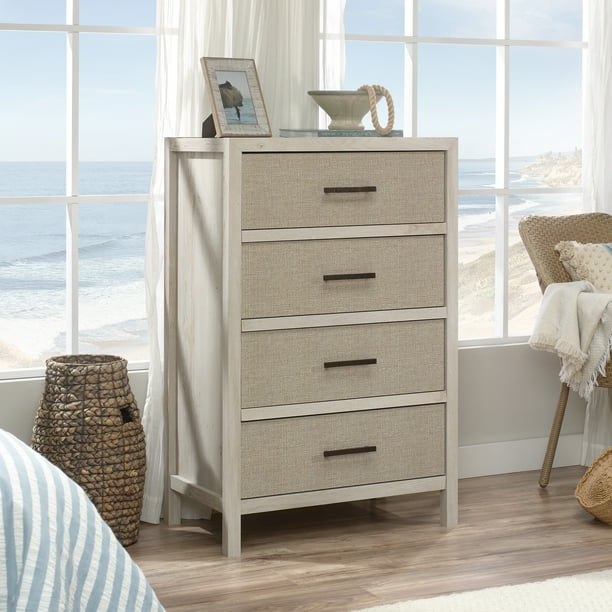 Birch Harbor 4Drawer Dresser, Chalked Chestnut Finish