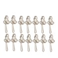 thumbnail image 1 of 100 Pcs Crochet de Rideau Plaqué Imitation Nickel Doré Accessoires de Rideau Crochet (Argent), 1 of 8