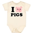 thumbnail image 3 of Inktastic I Love Pigs Boys or Girls Baby Bodysuit, 3 of 5