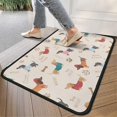 thumbnail image 4 of Dachshund Door Rugs,Washable Non Slip Door Mats Indoor,Decorative Door Mats,Entry Mat Indoor for Entrance,Bedroom,Kitchen,Bathroom,30"x17", 4 of 6