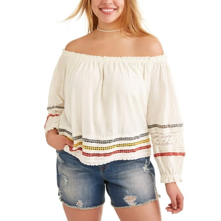 Poof Junior Plus Peasant Top