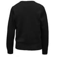 thumbnail image 2 of Cyndeelee Girls Long Sleeve Button Front Cotton Soft Knit Cardigan Sweater (Black, 4), 2 of 5