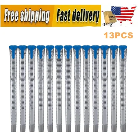 13PCS Rubber Non-Slip Golf Grip Golf Club Grip Golf Grip Midsize Gray