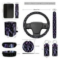 thumbnail image 4 of XYZCANDO Dreamcatcher Print Car Seat Cover Steering Wheel Cover Car Trash Can Seat Belt Cover Keychain Lipstick Cover Center Mirror Cover Coasters Auto Interior Protector Personalized, 4 of 5