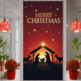 thumbnail image 4 of Decorative Design Merry Christmas Nativity Scene Banner Holiday Theme Starry Night Background for Holiday Celebration Indoor Decoration Photo Shoot, 4 of 9