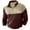 Wine, variant on Admvng Sweatshirts for Men Cargo Vintage Color Block Sports Zipper Stand Up Collar Long Sleeve Sweatshirt, Size S-3XL