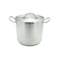 Excellante 24 quart 18/8 Steel stock pot w/ lid, comes in each