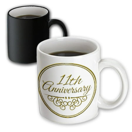 gift - gold text for celebrating wedding anniversaries 11 eleven years ...