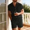 thumbnail image 4 of Handshe Men's Shirt and Shorts Set, Casual Resort Beach Wear for Daily Use and Vacation, 4 of 8
