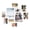 White, variant on SONGMICS Collage Photo Frames, 10 Multi Picture Frames for Wall, Two 8x10 Inches, Four 5x7 Inches, Four 4x6 Inches, Tool-Free Assembly, Rustic Brown