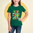 thumbnail image 4 of PWPSG Kids 100 Days of School Shirt Boys Girls Summer Short Sleeve Crewneck Tee Back to School Casual Short Sleeve Top 100th Day Smarter Print Tops Army Green 2-3 Years, 4 of 5