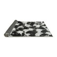 thumbnail image 2 of Ahgly Company Indoor Round Abstract Gray Modern Area Rugs, 3' Round, 2 of 4