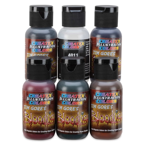 Createx Illustration Color Set - Bloodline Type B , Set of 6, 1 oz
