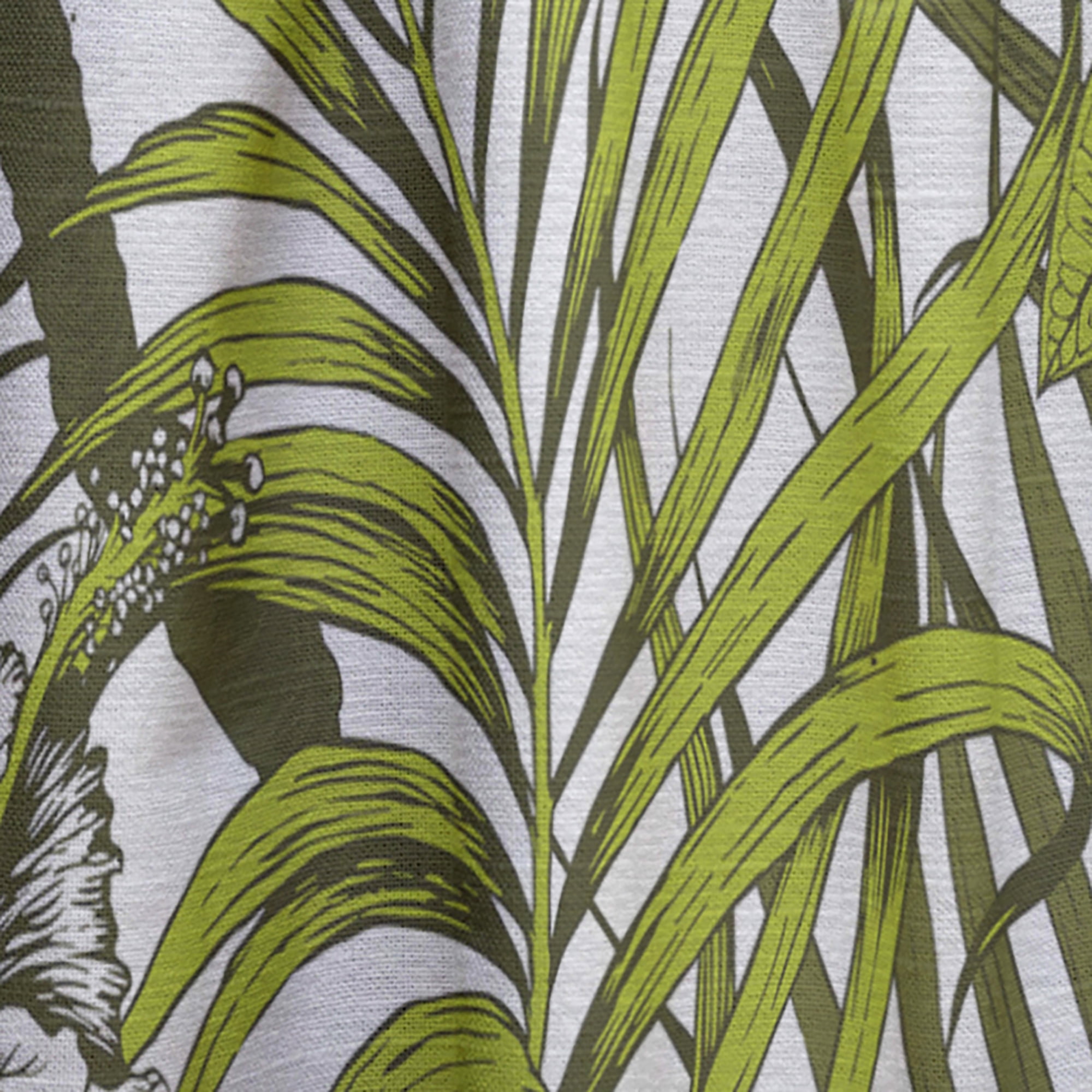 Designart 'Palm Tropical Leaves I' Mid-Century Modern Curtain Panel
