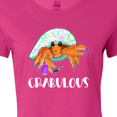 thumbnail image 4 of Inktastic Crabulous Cute Hermit Crab with Purple Nail Polish Women's T-Shirt, 4 of 5