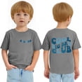 thumbnail image 6 of Big Brother Tshirt,Toddler Boys Cool Brother Club T-Shirt Big Bro Chenille Gift Summer Baby Boy Sibling Reveal Short Sleeve Shirts Gray 5-6Y, 6 of 6
