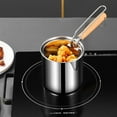 thumbnail image 5 of Homelife Stainless Steel Deep Fryer Pot with Basket Lid Deep Oil Fryer Pan Multi-Purpose Mini Fryer Pan for Fries Chicken Fish Shrimp Bacon, 5 of 13
