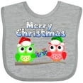 thumbnail image 3 of Inktastic Merry Christmas Owls Boys or Girls Baby Bib, 3 of 4