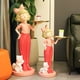 thumbnail image 2 of Figura de niña, bandeja de almacenamiento con lazo, decoración moderna para el hogar, bandeja de almacenamiento de grado profesional, 2 of 5