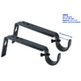 thumbnail image 2 of MERIVILLE Set of 2 Black Curtain Drapery Rod Bracket for 3/4" Rod, Adjustable, 2 of 4