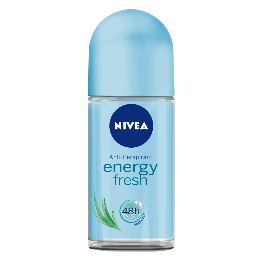 Nivea Fresh Energy 72H Anti-Perspirant Roll-On Deodorant, 50ml, 6 Pack