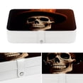 thumbnail image 4 of Skull Portable PU Leather Necklace Organizer with Removable Compartment & Decorative Box - Jewelry Boxes Included, 4 of 6